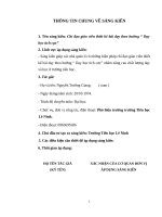 sáng kiến: Chỉ đạo giáo viên thiết kế bài dạy theo hướng “ Dạyhọc tích cực