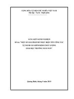 SKKN một số giải pháp để thực hiện tốt công tác tự đánh giá kiểm định chất lượng giáo dục trường mầm non 