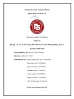 tiểu luận kinh tế lượng 2 các yếu tố ảnh hưởng đến GDP của các nước khu vực đông nam á 