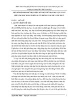 SKKN một số biện pháp để thực hiện tốt một tiết dạy học vật lí sát đối tượng học sinh có hiệu quả ở trường th  thcs lâm thuỷ  