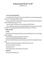 KẾ HOẠCH GIẢNG DẠY MÔN NGỮ VĂN LỚP 7