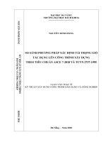 So sánh phương pháp xác định tải trọng gió tác dụng lên nhà công nghiệp theo tiêu chuẩn ASCE 7  2010 và TCVN 2737 1995 