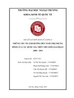 tiểu luận kinh tế lượng 2 những yếu tố ảnh hưởng đến tuổi thọ trung bình của các quốc gia trên thế giới giai đoạn 2008 2014 