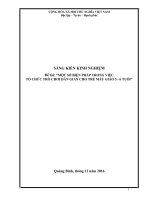 SKKN một số biện pháp trong việc tổ chức các trò chơi dân gian cho trẻ mẫu giáo 5  6 tuổi 