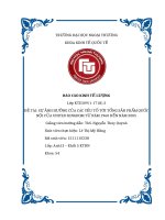 tiểu luận kinh tế lượng mô hình hồi quy về sự ảnh hưởng của các yếu tố đối với GDP của united kingdom từ năm 1960 đến năm 2005 