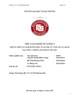 tiểu luận kinh tế lượng 2 những nhân tố ảnh hưởng đến tỷ lệ trẻ tử vong ở các quốc gia châu á trong giai đoạn 2013 2017 