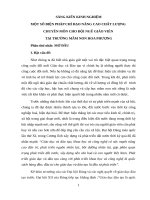 SÁNG KIẾN KINH NGHIỆM một số BIỆN PHÁP CHỈ đạo NÂNG CAO CHẤT LƯỢNG mầm non