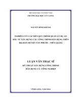 Nghiên cứu cải tiến quy trình quản lý dự án đầu tư xây dựng các công trình dân dụng trên địa bàn huyện Tân Phước - Tiền Giang