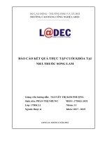 BAOCAOTHUCTAP NGANH DUOC TRUONG CAO DANG LONG AN - PHAN THI NHUNG