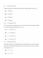 Hoc24h vn   thi thi online  bài 1 04  phương pháp giải các dạng toán về CHẤT béo (đề 1   CB) 