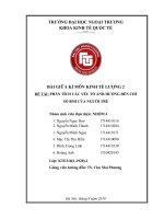 tiểu luận kinh tế lượng 2 phân tích các yếu tố ảnh hưởng đến chỉ số BMI của người trẻ 