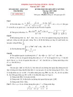 Bộ 18 đề thi chọn học sinh giỏi cấp tỉnh môn Toán 9 năm 2017 2018
