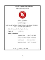 tiểu luận kinh tế lượng các NHÂN tố ẢNH HƯỞNG đến sản LƯỢNG bán ô tô của các nước TRÊN THẾ GIỚI 