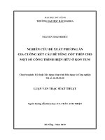 Nghiên cứu đề xuất phương án gia cường kết cấu bê tông cốt thép cho một số công trình hiện hữu ở kon tum 