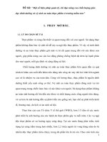 SKKN một số biện pháp quản lý, chỉ đạo nâng cao chất lượng giáo dục dinh dưỡng và vệ sinh an toàn thực phẩm ở trường mầm non 