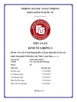 tiểu luận kinh tế lượng 2 các yếu tố ảnh hƣởng đến tỷ lệ gia tăng dân số của các nƣớc đang phát triển khu vực châu á giai đoạn 2007  2017 