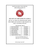 tiểu luận kinh tế lượng 2 các nhân tố ảnh hưởng đến chỉ số phát triển con người của một số quốc gia châu á giai đoạn 2013 2017 