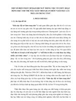 SKKN một số biện pháp chỉ đạo đội ngũ trong việc tổ chức hoạt động cho trẻ mẫu giáo theo quan điểm  giáo dục lấy trẻ làm trung tâm 