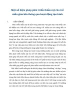 SKKN một số biện pháp phát triển thẩm mỹ cho trẻ mẫu giáo lớn thông qua hoạt động tạo hình 