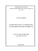 2 văn hóa phật giáo và vấn đề bảo tồn văn hóa phật giáo việt nam hiện nay 