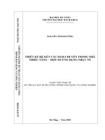 Thiết kế hệ kết cấu dầm chuyển trong nhà nhiều tầng   một só ứng dụng thực tế 