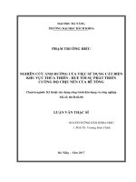 Nghiên cứu ảnh hưởng của việc sử dụng cát biển khu vực thừa thiên   huế tới sự phát triển cường độ chịu nén của bê tông 