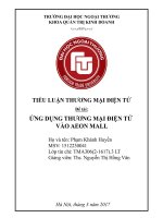 Ứng dụng thương mại điện tử vào aeon mall 