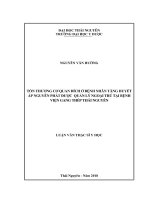 Luận văn thạc sĩ y học: Tổn thương cơ quan đích ở bệnh nhân tăng huyết áp nguyên phát được quản lý ngoại trú tại Bệnh viện Gang Thép Thái Nguyên
