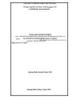 SKKN một số biện pháp nâng cao chất lượng giáo dục phát triển vận động cho trẻ 4 5 tuổi”  
