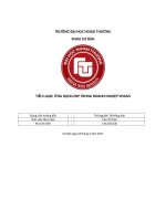 ỨNG DỤNG ERP TRONG DOANH NGHIỆP VISSAN 