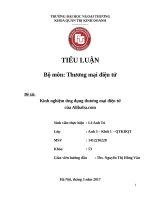 Kinh nghiệm ứng dụng thương mại điện tử của alibaba com 