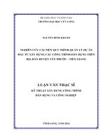 Nghiên cứu cải tiến quy trình quản lý dự án đầu tư xây dựng các công trình dân dụng trên địa bàn huyện tân phước   tiền giang 