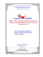 SKKN một số kỹ năng xây dựng giáo án điện tử và ứng dụng công nghệ thông tin cho trẻ 4 5 tuổi trong trường mầm non 