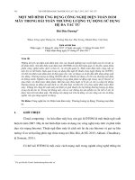 Một mô hình ứng dụng công nghệ điện toán đám mây trong bài toán thương lượng tự động sử dụng hệ đa tác tử