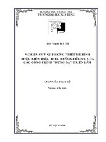 Nghiên cứu xu hướng thiết kế hình thức kiến trúc theo hướng hữu cơ của các công trình trưng bày triển lãm 