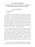 SKKN giải pháp tích hợp giáo dục ý thức bảo vệ môi trường cho học sinh thông qua bô môn địa lý 9 