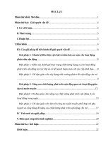 SÁNG KIẾN KINH NGHIỆM một số biện pháp chỉ đạo giáo viên nâng cao chất lượng giáo dục phát triển vận động cho trẻtại trườngmầm non họa mi