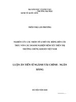 Nghiên cứu các nhân tố vĩ mô tác động đến cấu trúc vốn các doanh nghiệp niêm yết trên thị trường chứng khoán việt nam 
