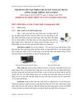 Giáo trình tin học (CBIU01 Hieu biet CNTT Cơ bản) Thi Giảng viên chính