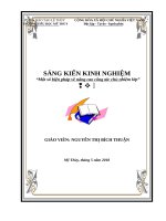 SKKN một số kinh nghiệm về nâng cao công tác chủ nhiệm lớp 