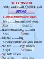 slide bài giảng UNIT 1 MY NEW SCHOOL 