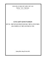 SKKN một số giải pháp giáo dục trẻ 5 6 tuổi theo quan điểm lấy trẻ làm trung tâm 