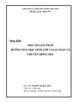 SKKN một số giải pháp hướng dẫn học sinh lớp 5 giải toán về chuyển động đều 