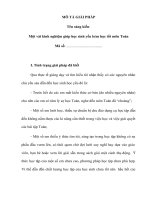 SKKN một vài kinh nghiệm giúp học sinh yếu kém học tốt môn toán 