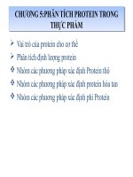 Chương 5 phân tích protei trong thực phẩm  pttp 1 
