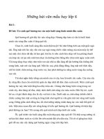 Những bài văn mẫu hay lớp 6