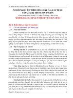 Giáo trình tin học (CB IU06 su dung internet co ban)  Thi Giảng viên chính