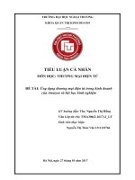 Ứng dụng thương mại điện tử trong kinh doanh của amazon và bài học kinh nghiệm 