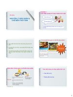 Bài giảng Nguyên lý bảo quản và chế biến thủy sản