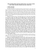 SKKN một số biện pháp chỉ đạo nâng cao chất lượng thực hiện chương trình giáo dục mầm non 